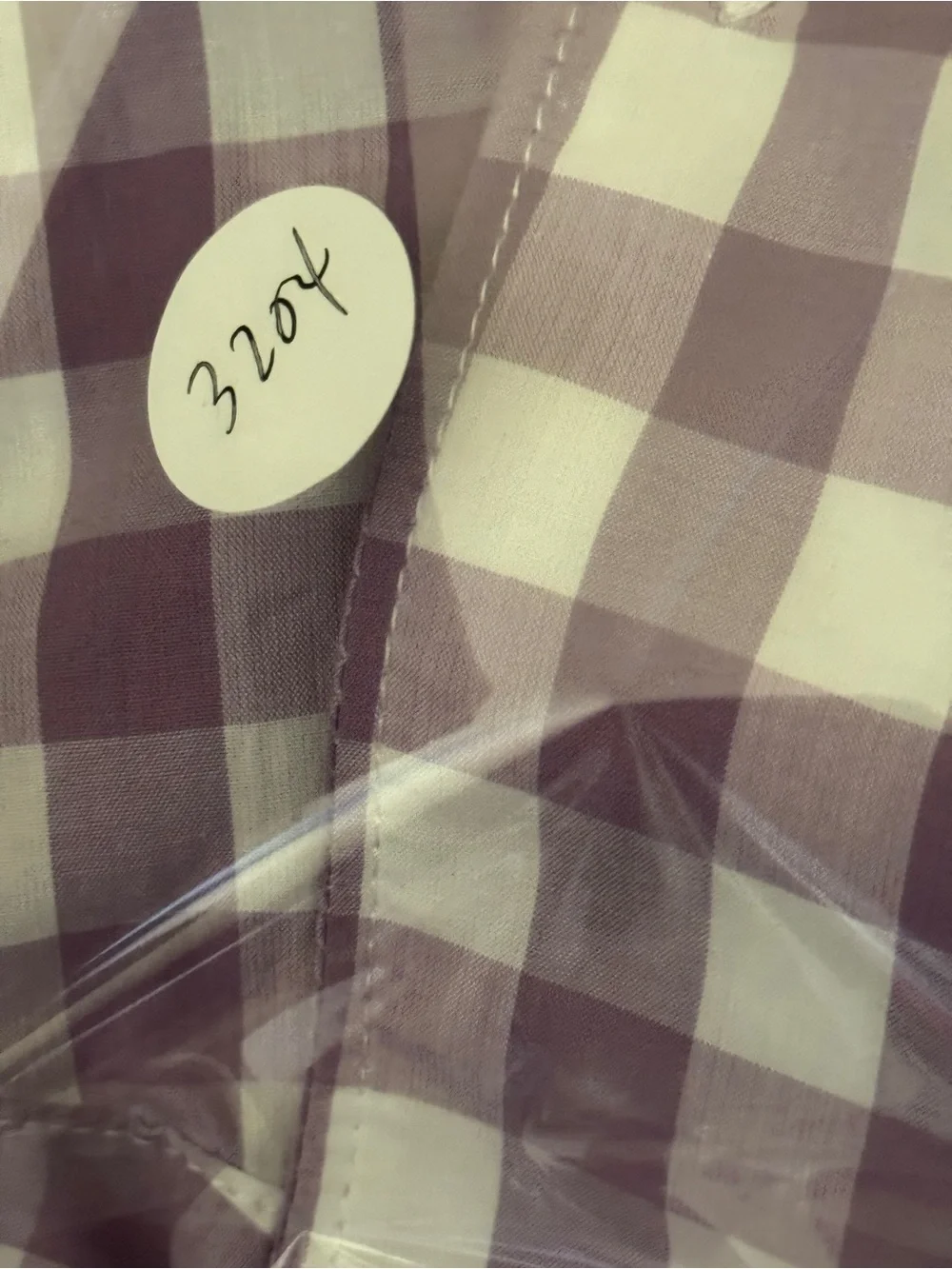 J. Crew Lavender Gingham Button-Down Shirt